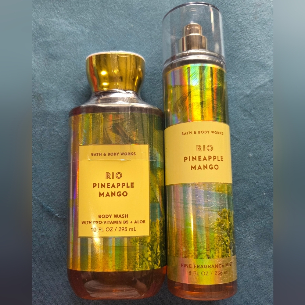 Bath & Body Works Rio Pineapple Mango Body Wash and Mist